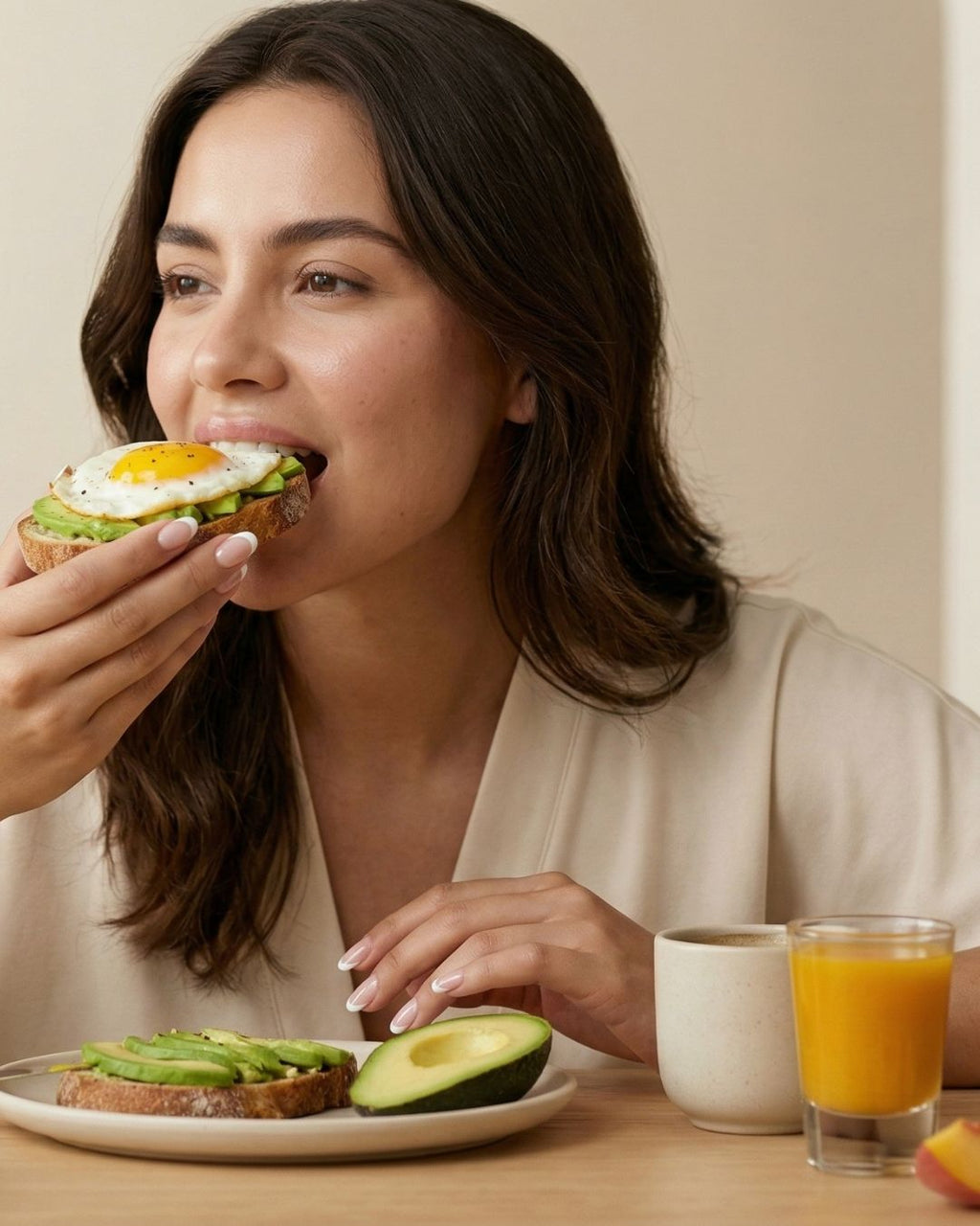 VitaGlow™ | Multivitamínico Líquido + Crecimiento Capilar Sabor Peach Mango