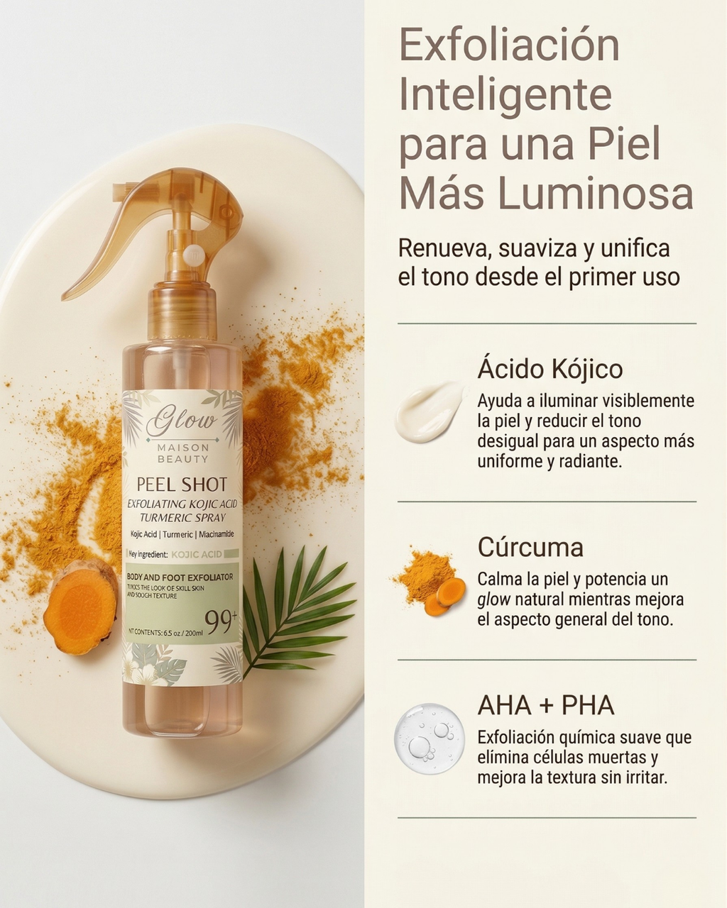Peel Shot™ | Exfoliante Corporal Iluminador con Ácido Kójico
