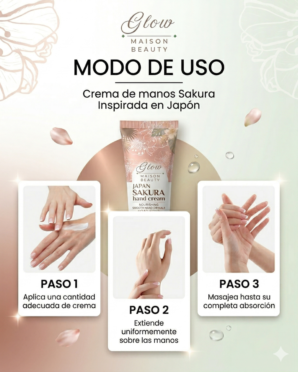 Crema de Manos Sakura – Hidratación y Reparación Intensiva