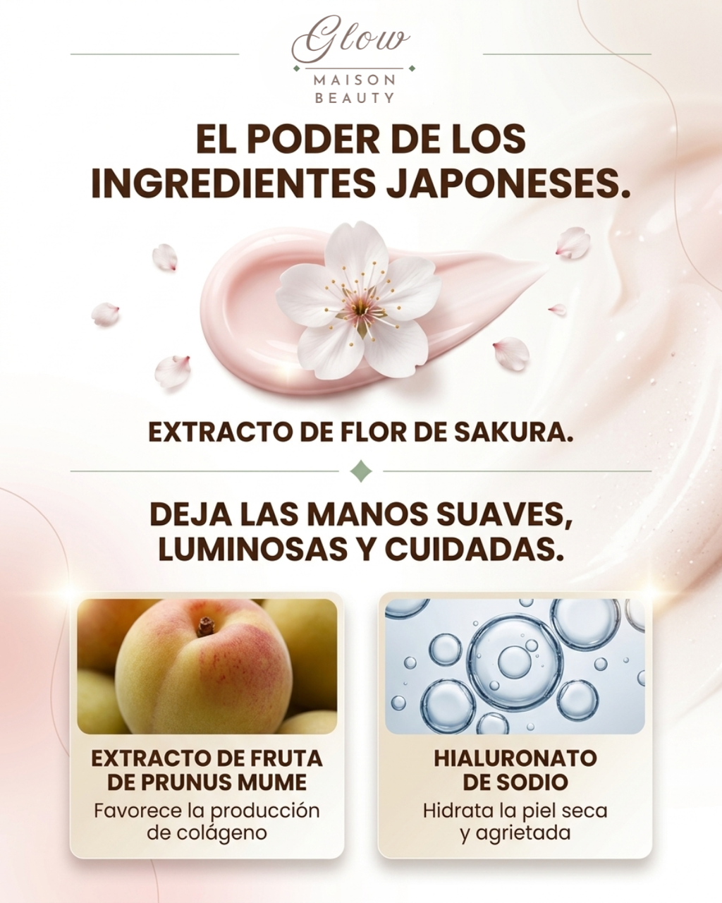 Crema de Manos Sakura – Hidratación y Reparación Intensiva