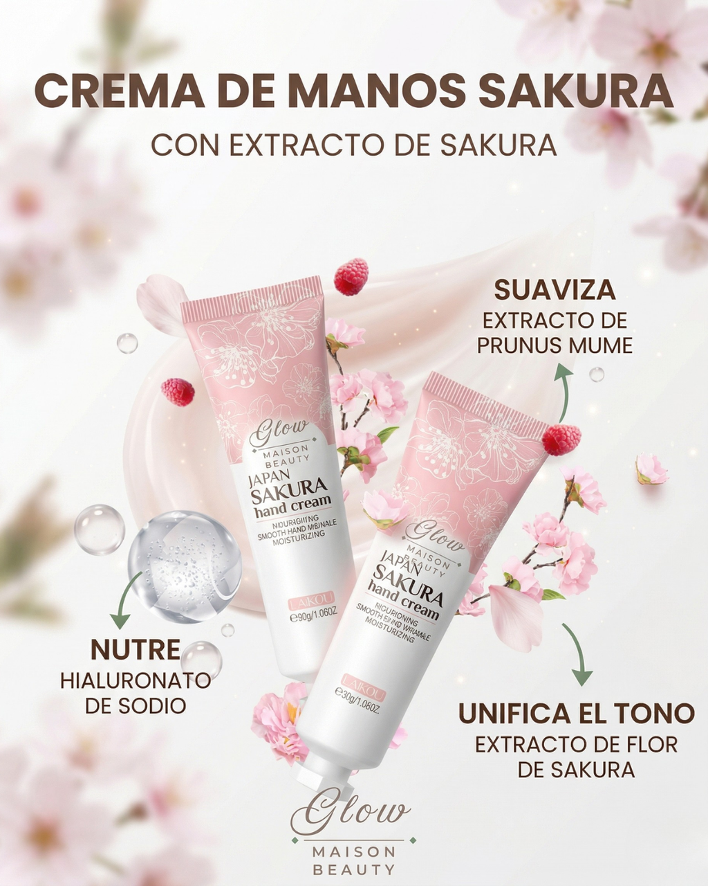 Crema de Manos Sakura – Hidratación y Reparación Intensiva
