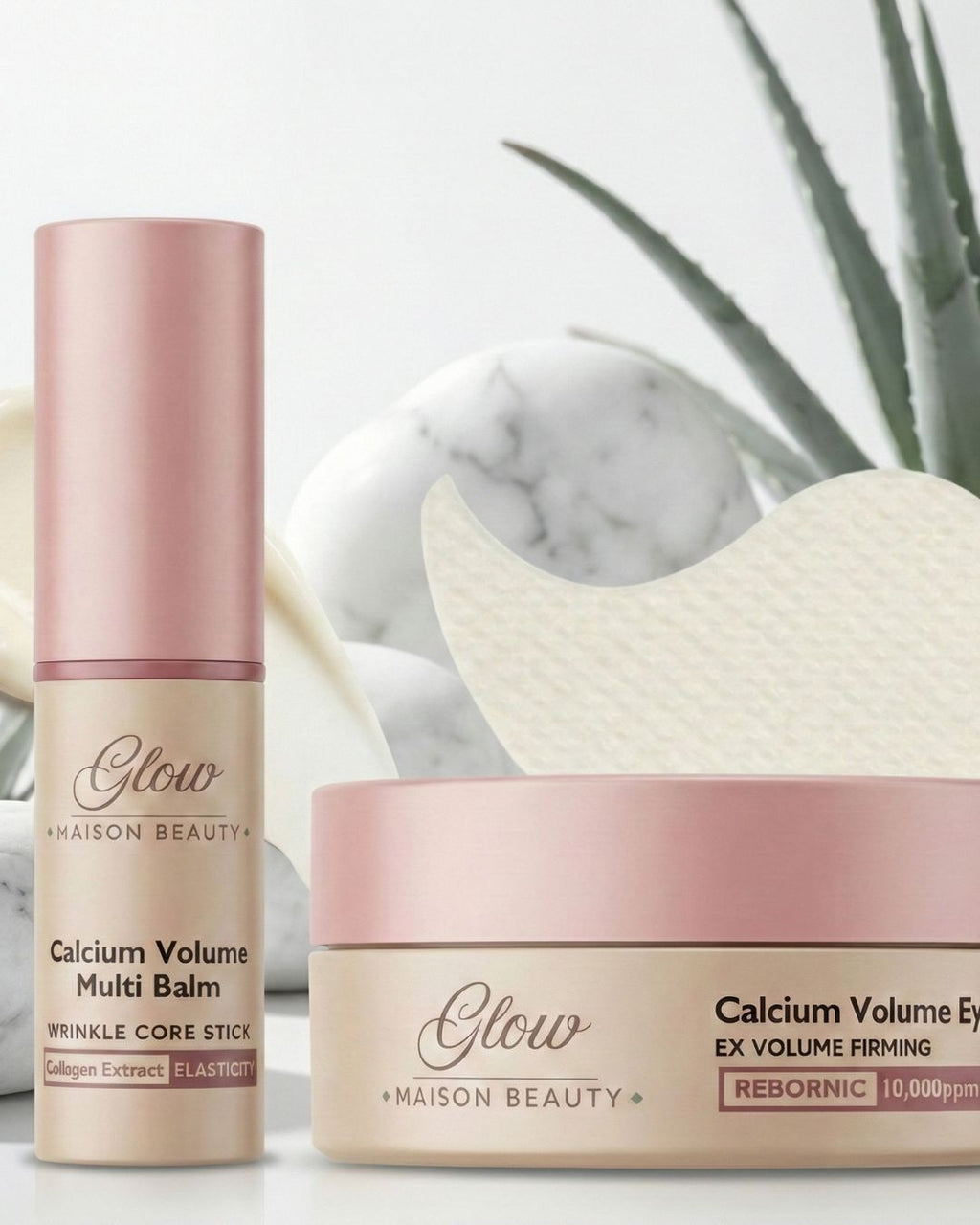 Calcium Volume Eye Patch + Multi Balm Set | Glow Maison Beauty