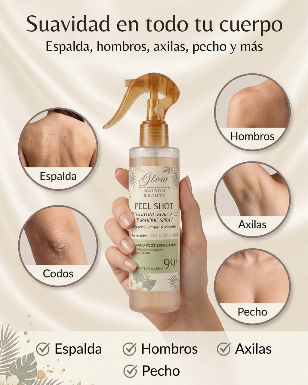 Peel Shot™ | Exfoliante Corporal Iluminador con Ácido Kójico