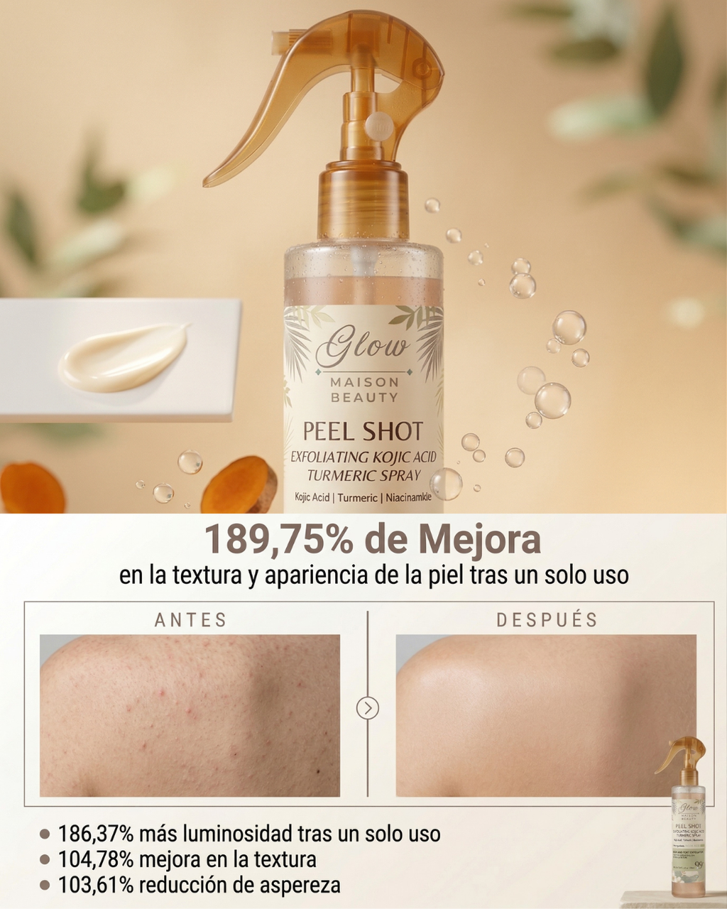 Peel Shot™ | Exfoliante Corporal Iluminador con Ácido Kójico